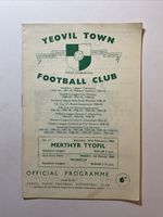 Yeovil Town v Merthyr Tydfil;  Southern League,  23rd February 1963