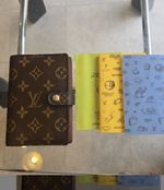 Louis Vuitton Monogram Brown Agenda Pm Notebook Cover with Serial Number