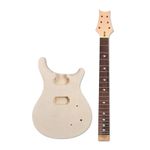 DIY Guitar Kit Guitar Neck 22Fret Guitar Body Mahogany Flame Maple guitar Set