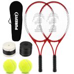 Tennis Racket Set 2 Tennis Rackets 2 Tennis Balls 2 Spare Grips & Carry Bag