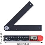 Electronic LCD Digital Display Protractor Angle Ruler 0-360° Gauge Measure Meter