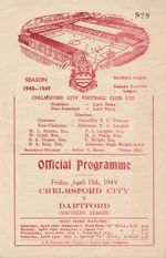 Chelmsford City v Dartford (Southern League) 1948/1949
