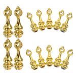 Zinc Alloy Furniture Connectors Gold Shelf Guard Rail Hardware Easy Installation
