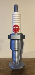Giant 3D Printed NGK Spark Plug  / Man Cave / Garage Art / Fun Thing To Own.