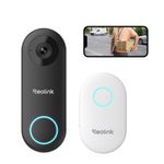 Reolink 5MP Video Doorbell PoE with Chime Waterproof 180° Wide View 2-Way Audio