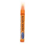 Neon Orange Acrylic Paint Marker Pen Permanent for Stone Leather Fabric Plastic