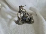 Taming The Unicorn 3852 Myth & Magic Fairy vintage Metal Figurine with crystal.