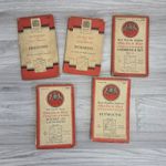 5x Vintage OS One Inch Maps 1940s 1950s New Popular Edition Ordnance Survey