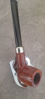 Stunning St Clauds Billiard. Silver Band Lightly Smoked Refurbed Ready to Go.