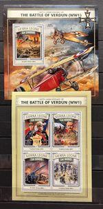 The Battle of Verdun / World War / Aviation - stamps  Sierra Leone MNH**  AX