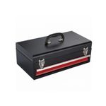 Drawer Tool Box Hinged Lid Metal Tool Box Carry Handle for Workshop, Garage