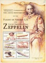 Ferdinand Von ZEPPELIN LZ.1 Airship Aircraft MNH 6v-Stamp Sheet #1 2000 Dominica