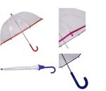 Kids Transparent Dome Umbrella Childrens PVC Clear Brolly
