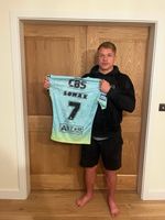 Authentic Hand Signed & Match Worn Jonny Lomax St Helens #7 Shirt - Super League