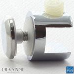 Di Vapor (R) 10mm to 12mm Floating Metal Shelf Clamp Support Clip Bracket - Zinc