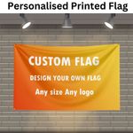 CUSTOM PRINTED PERSONALISED Flag | FESTIVAL BANNER | ANY DESIGN-Free | ANY SIZE
