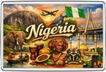 Nigeria Lagos Zuma Rock Elephant Safari Bird Fridge Magnet Travel Souvenir Gift