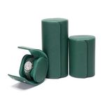 Luxury Genuine Green Watch Roll 1 - 2 - 3 Travel Case Leather Display Storage