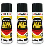 3 X Holts Bradex Easy Start For Petrol & Diesel Engines Cold Starts Spray 300ML