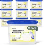 Zuvo Dehumidifier 500ml Pack of 10 | Disposable Moisture Absorber & Damp