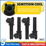 Ignition Coil Pack 4Pcs For Saab 9-3 2.0T Vauxhall Vectra C Signum 12787707 Uk
