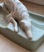 Borzoi Russian Wolfhound Greyhound Dog USSR porcelain figurine Vintage 1153 e