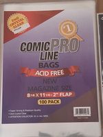 MYLITES / MYLAR  MAGAZINE SIZE  228mm x 280mm  PACK OF 10 SLEEVES, LARGER SIZE.