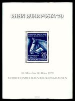 GERMANY EXHIBITION-BLOCK 1979 GERMAN REICH HORSE RACING HORSES MNH 'm3557
