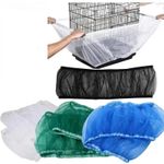 Bird Cage Seed Catcher Skirt Cover Mesh Net Guard Nylon S/M/L for Parrot Budgie