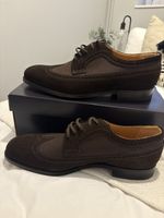 Church's Custom Grade Brown Suede Brogue Lace-Up Dress Shoes UK 11 F