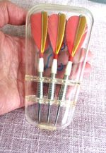 VINTAGE DARTS UNICORN? CHROMED DARTS SET ALL ORIGINAL COLLECTABLE