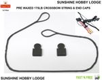 Crossbow String 175lb Pre Waxed Xbow String & End Caps Fit Anglo Arms Jaguar Bow