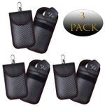 KAV Faraday Key Fob Protector Anti-Theft RFID Signal Blocking Pouch Bag 3-Pack
