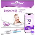Ovulation Fertility Test Predictor Kit: EasyHome 20 LH + 5 HCG Strips Accurate
