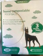 ALPHA PETS Compostable Extra Thick & Strong Waste Bags 320 Bags