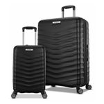 Samsonite Precision DLX Hardside 2 Piece Suitcase|Luggage Set in Black