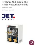 JET Range Midi Digital Plus MD131 Pressurisation Unit