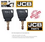 JCB GENUINE MASTER PLANT KEYS x2 Fits Ignition Lock Heavy Construction Machinery