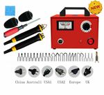 Wood Burner Pyrography Dual 2 Pen Burning Machine Gourd Craft Tool Set 60W 220V