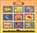 Uganda 1994 DISNEY Animated Lion King/Cinema/Film/Birds/Monkey 9v sht 1 n15718