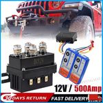 500A WINCH SOLENOID RELAY SOLID HEAVY CONTACTOR ROCKER SWITCH FOR 8000-12000 LBS