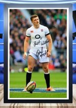 (352) owen farrell england rugby signed unframed/framed photograph reprint