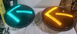   GREEN&YELLOW Traffic Light Signal LED Leotek 12 inch lenses