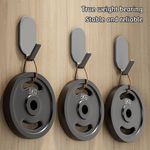 5/10PCS Self Adhesive Strong Sticky Hooks Heavy Duty Wall Seamless Cap Hook UK