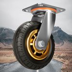 8" Swivel Castor Wheels Trolley Heavy Duty 200mm Furniture Casters 1000KG UK