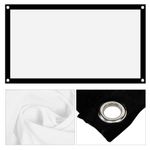 (40inch) 16:9 Projector Screen Anti-Crease Portable Soft White For Home