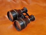 #4137 Vintage Brass Binoculars Field Glasses Decorative Collectors Item Prop