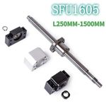 L250MM-1500MM CNC Ball Screw SFU1605 C7 & BK/BF12 End Support & Ballnut Housing