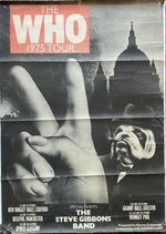 The Who 1975 Original Tour Poster Glasgow Apollo