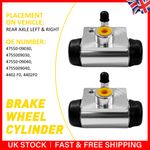 Rear Wheel Cylinders Brake Hydraulic For Toyota Aygo 2005-2014 4755009040 Pair
